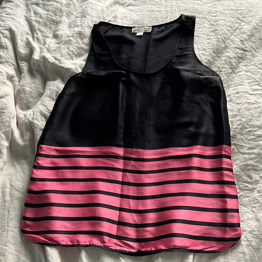 Sleeveless black / pink Michael Kors top